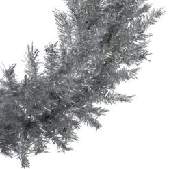 36" Silver Tinsel Artificial Christmas Wreath, Unlit 8 36" Silver Tinsel Artificial Christmas Wreath, Unlit -Christmas Decoration Store northlight gb91009 2 32595.1667573276