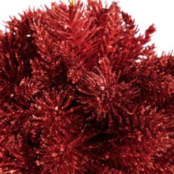 6" Red Glittered Pine Christmas Ball Ornament 8 6" Red Glittered Pine Christmas Ball Ornament -Christmas Decoration Store northlight gb94384 2 53913.1674058566