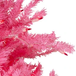 7.5' Pre-Lit Pink Tinsel Slim Artificial Christmas Tree - Pink Lights 11 7.5' Pre-Lit Pink Tinsel Slim Artificial Christmas Tree - Pink Lights -Christmas Decoration Store northlight gb stand 67050.1667573279