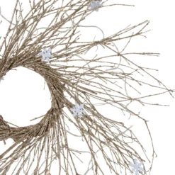 28" Pre-lit Champagne Glittered Artificial Twig Christmas Wreath, Warm White LED Lights 10 28" Pre-lit Champagne Glittered Artificial Twig Christmas Wreath, Warm White LED Lights -Christmas Decoration Store northlight h36276 3 06838.1681146841