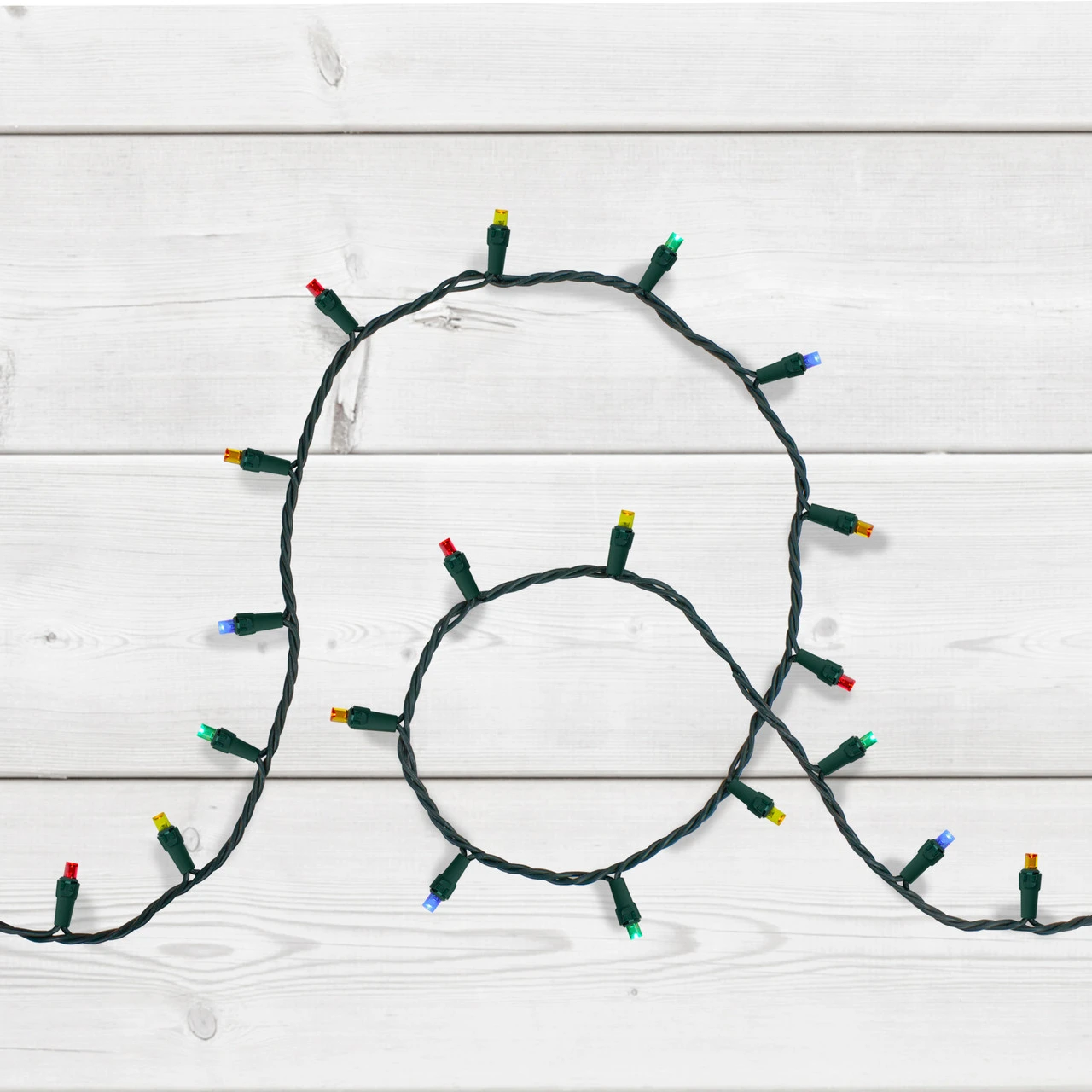 200 Multi-Color LED Wide Angle Christmas Lights, 49ft Green Wire 5 200 Multi-Color LED Wide Angle Christmas Lights, 49ft Green Wire - Image 3