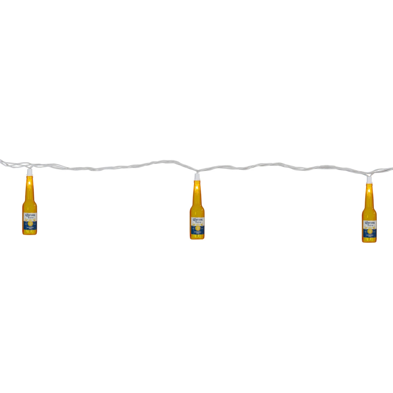 10-Count Clear Corona Extra Beer Bottle Patio Light Set, 9ft White Wire 5 10-Count Clear Corona Extra Beer Bottle Patio Light Set, 9ft White Wire - Image 3