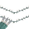 300-Count Clear Mini Christmas Light Garland Set, 18ft Green Wire