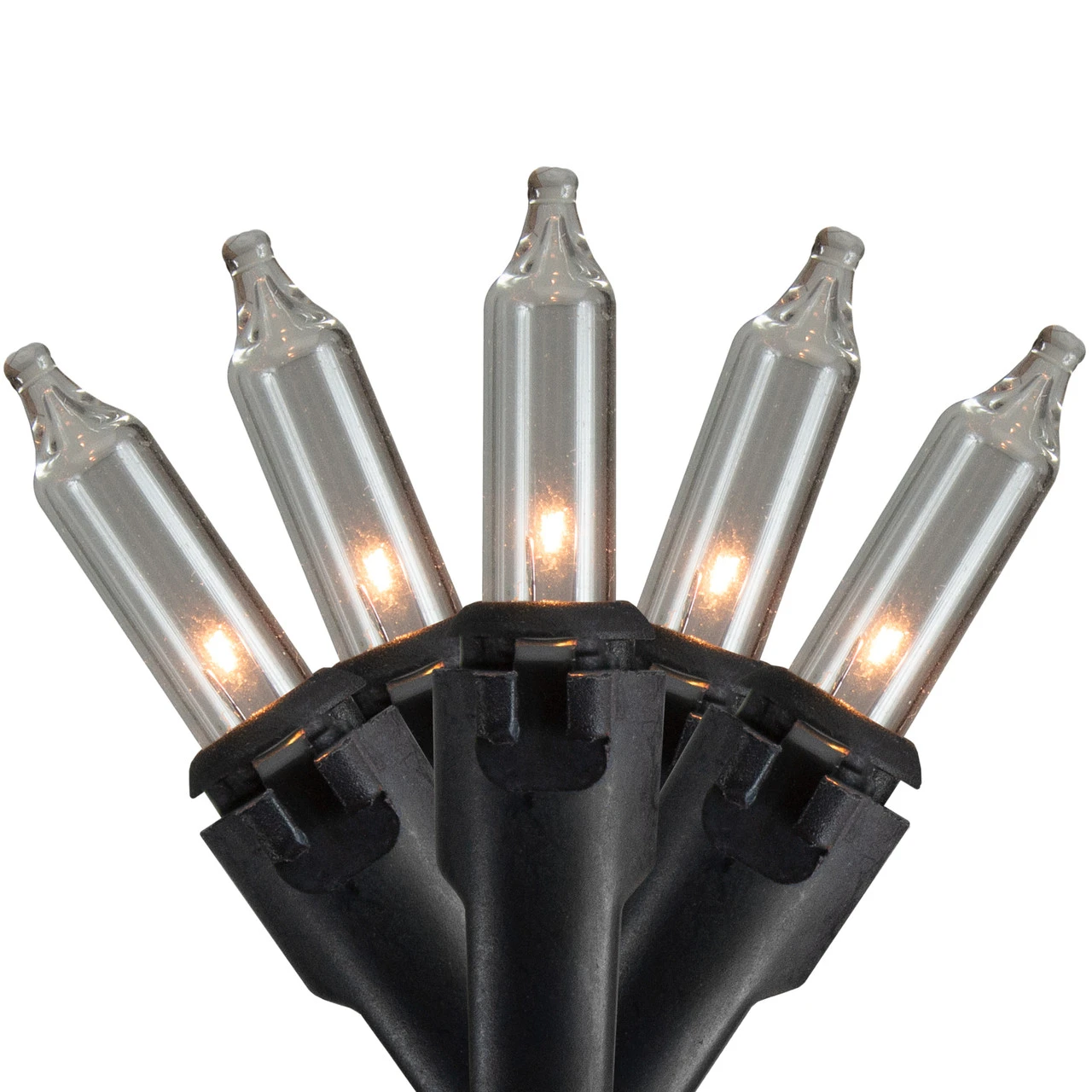 100 Count Clear Mini Icicle Christmas Lights - 3.5 Ft Black Wire 6 100 Count Clear Mini Icicle Christmas Lights - 3.5 Ft Black Wire - Image 4