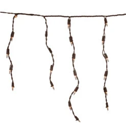 100 Count Clear Mini Icicle Christmas Lights - 3.5 Ft Brown Wire 9 100 Count Clear Mini Icicle Christmas Lights - 3.5 Ft Brown Wire -Christmas Decoration Store northlight ha91226 layered 41905.1667489853