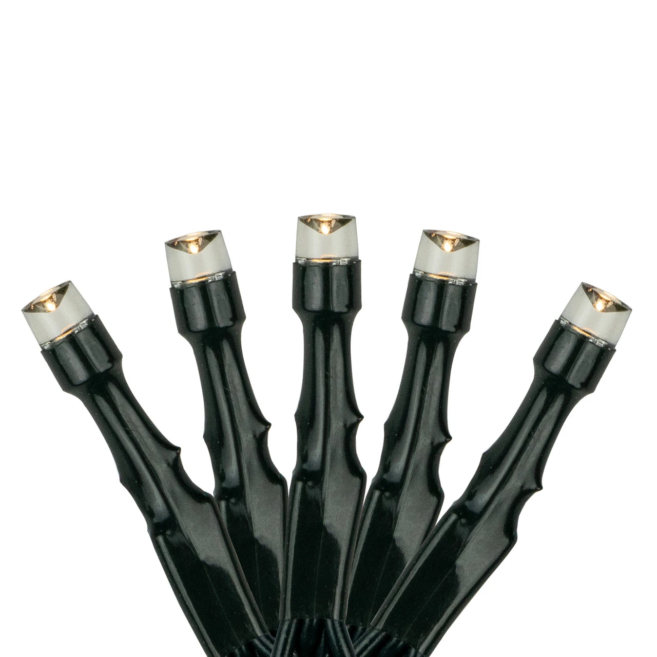 100 Count Warm White LED Solar Power Mini Christmas Light Set With Green Wire 3 100 Count Warm White LED Solar Power Mini Christmas Light Set With Green Wire