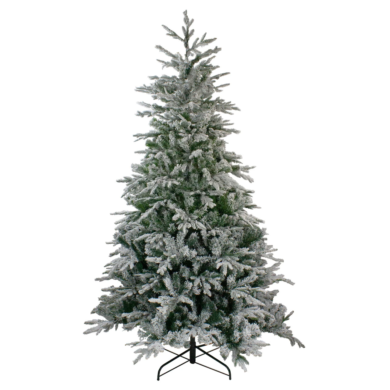 6.5' Flocked Winfield Fir Artificial Christmas Tree - Unlit 4 6.5' Flocked Winfield Fir Artificial Christmas Tree - Unlit - Image 2