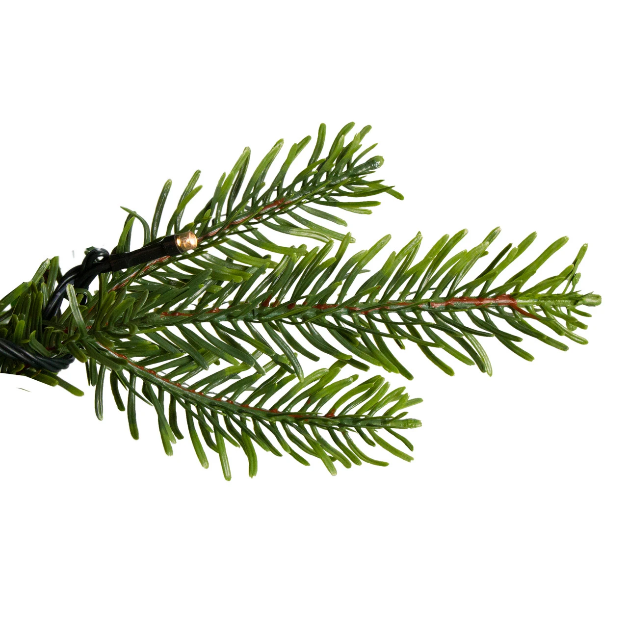 7.5' Pre-Lit Full Woodcrest Pine Artificial Christmas Tree - Warm White LED Lights 4 7.5' Pre-Lit Full Woodcrest Pine Artificial Christmas Tree - Warm White LED Lights - Image 2