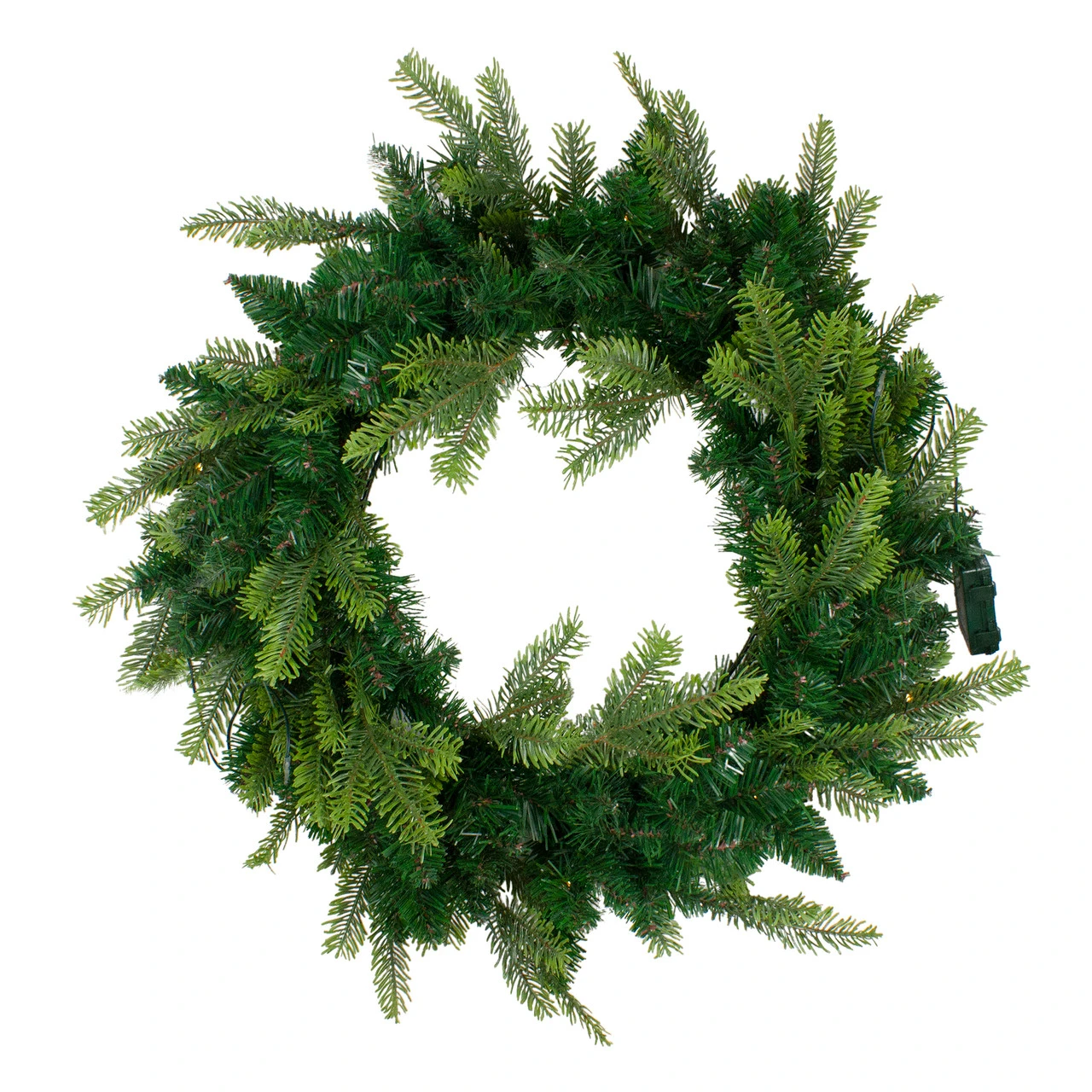 Pre-Lit Woodcrest Pine Artificial Christmas Wreath - 48-Inch, Clear Lights 3 Pre-Lit Woodcrest Pine Artificial Christmas Wreath - 48-Inch, Clear Lights