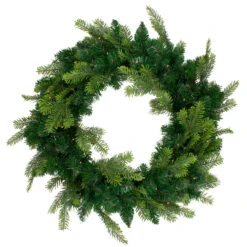 Pre-Lit Woodcrest Pine Artificial Christmas Wreath - 36-Inch, Clear Lights
