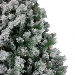 7.5' Pre-Lit Flocked Somerset Spruce Artificial Christmas Tree - Clear Lights 8 7.5' Pre-Lit Flocked Somerset Spruce Artificial Christmas Tree - Clear Lights -Christmas Decoration Store northlight hb27113 1 67992.1667623637