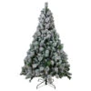 7.5' Pre-Lit Flocked Somerset Spruce Artificial Christmas Tree - Clear Lights -Christmas Decoration Store northlight hb27113 25183.1667623637