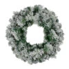 Pre-Lit Flocked Somerset Spruce Artificial Christmas Wreath - 36-Inch, Clear Lights -Christmas Decoration Store northlight hb27115update 91071.1667506392