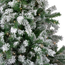 7.5' Pre-Lit Medium Flocked Winter Park Fir Artificial Christmas Tree - Warm Clear LED Lights 10 7.5' Pre-Lit Medium Flocked Winter Park Fir Artificial Christmas Tree - Warm Clear LED Lights -Christmas Decoration Store northlight hb27124 2 86878.1667530008