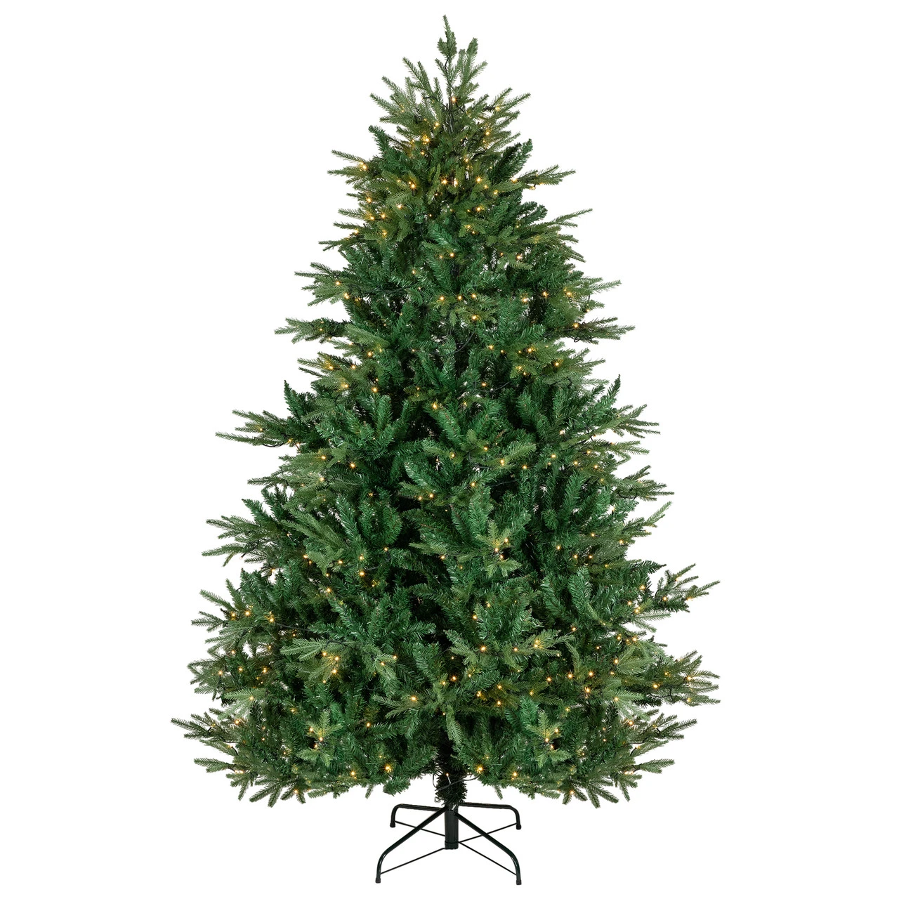 9' Pre-Lit Juniper Pine Artificial Christmas Tree, Warm White LED Lights 4 9' Pre-Lit Juniper Pine Artificial Christmas Tree, Warm White LED Lights - Image 2