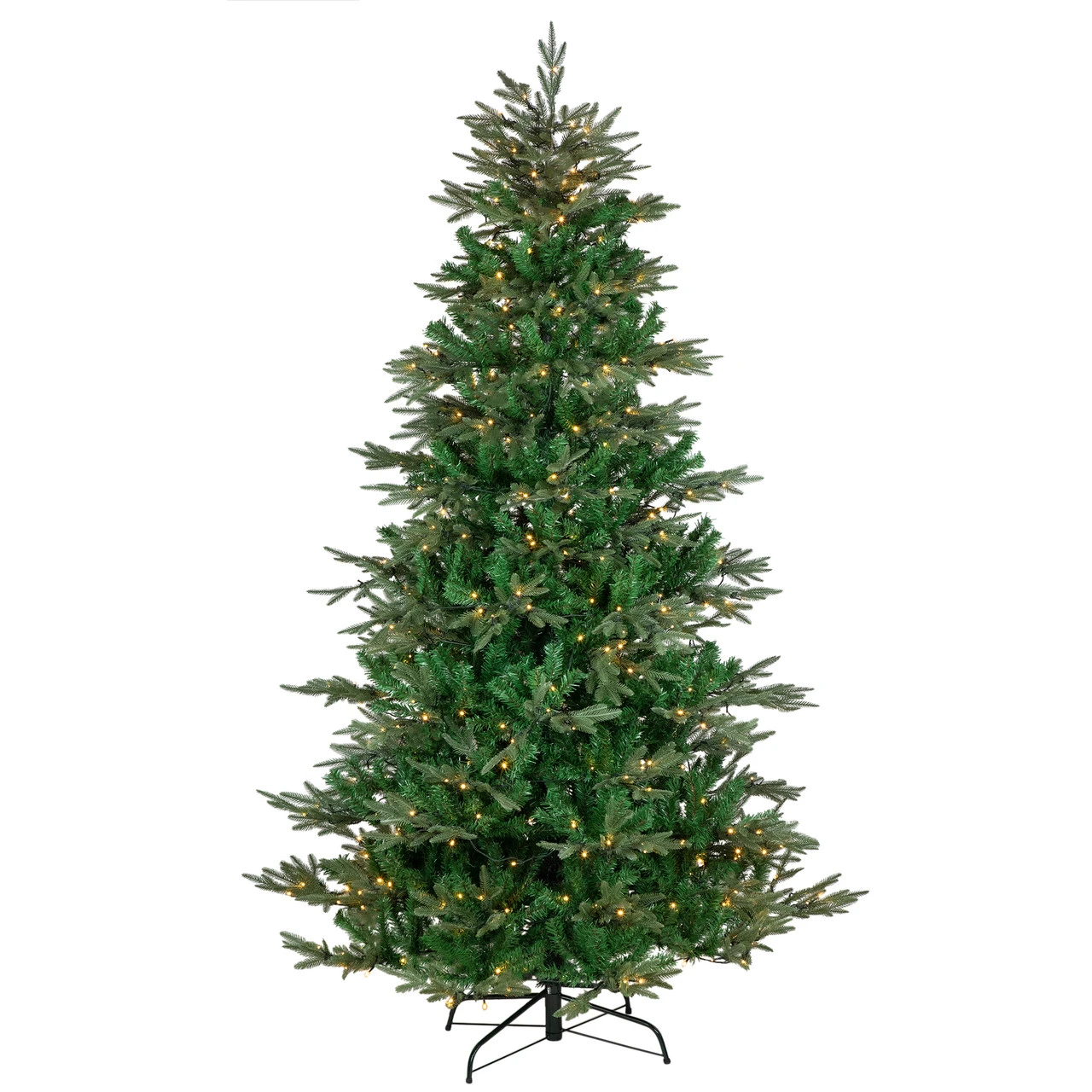 7.5' Pre-Lit Hudson Fir Artificial Christmas Tree, Warm White LED Lights 4 7.5' Pre-Lit Hudson Fir Artificial Christmas Tree, Warm White LED Lights - Image 2