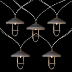 10 B/O LED Warm White Lantern Christmas Lights - 3' Clear Wire -Christmas Decoration Store northlight hc90646 sample 2 88054.1667559816