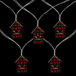 10 Count B/O LED Warm White Plaid House Christmas Lights - 4.75' Clear Wire 7 10 Count B/O LED Warm White Plaid House Christmas Lights - 4.75' Clear Wire -Christmas Decoration Store northlight hc90653 sample 2 00652.1667535644