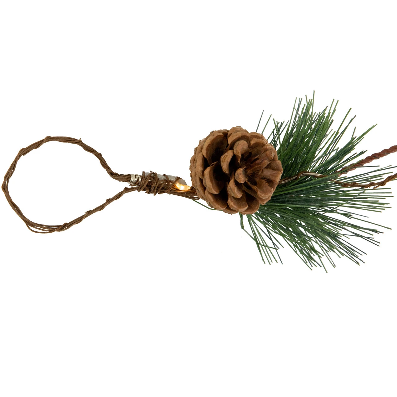 6.5' Pre-Lit Pine And Berry Artificial Christmas Garland, Warm White LED Lights 7 6.5' Pre-Lit Pine And Berry Artificial Christmas Garland, Warm White LED Lights - Image 5