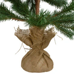 3' Ponderosa Pine Artificial Christmas Tree With Jute Base – Unlit -Christmas Decoration Store northlight hn91122 3 37291.1667573285