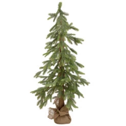 47" Pine Tree With Jute Base Christmas Decoration