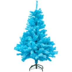 6' Cerulean Blue Pine Artificial Christmas Tree, Unlit