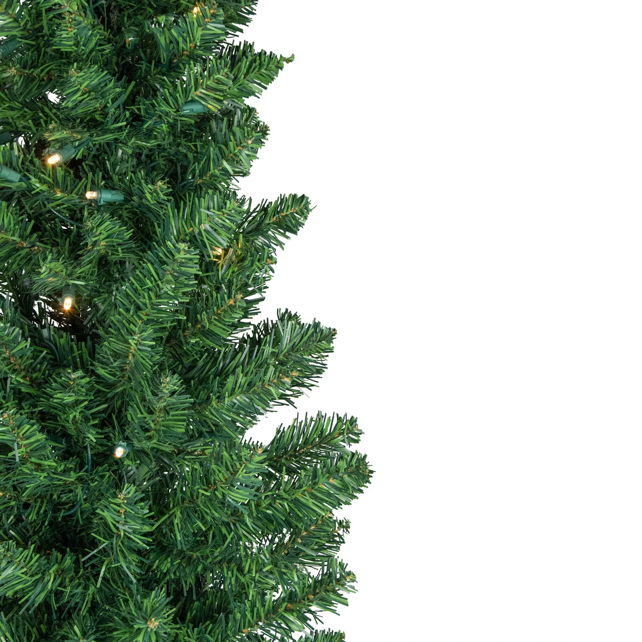 6' Pre-Lit Northern Balsam Fir Pencil Artificial Christmas Tree, Warm Clear LED Lights 5 6' Pre-Lit Northern Balsam Fir Pencil Artificial Christmas Tree, Warm Clear LED Lights - Image 3