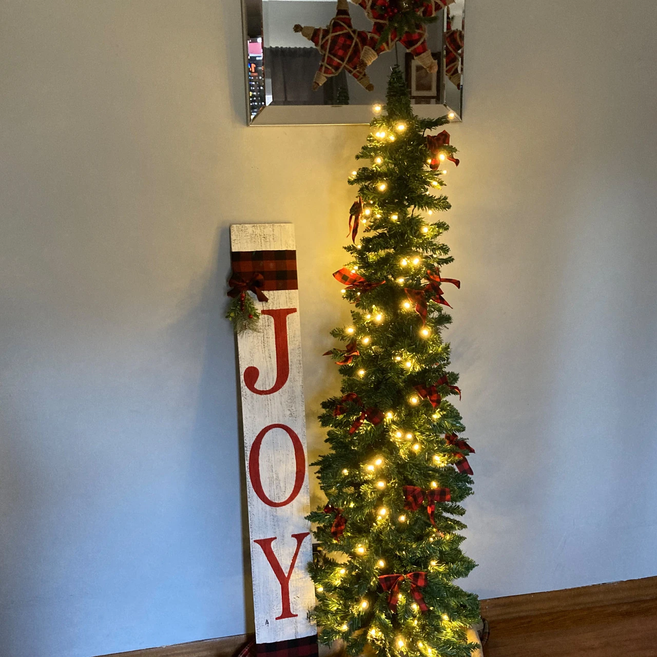 6' Pre-Lit Northern Balsam Fir Pencil Artificial Christmas Tree, Warm Clear LED Lights 8 6' Pre-Lit Northern Balsam Fir Pencil Artificial Christmas Tree, Warm Clear LED Lights - Image 6