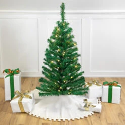 3' Pre-Lit Medium Mixed Classic Pine Artificial Christmas Tree - Clear Lights
