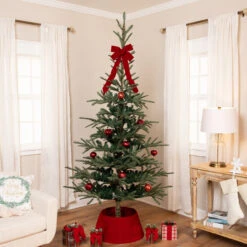 7.5ft Layered Nordmann Fir Artificial Christmas Tree - Unlit