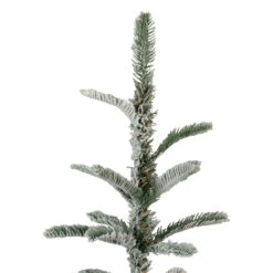 9' Slim Flocked Nordmann Fir Artificial Christmas Tree - Unlit 10 9' Slim Flocked Nordmann Fir Artificial Christmas Tree - Unlit -Christmas Decoration Store northlight j00089 5 89880.1667536350