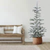 9' Slim Flocked Nordmann Fir Artificial Christmas Tree - Unlit 1 9' Slim Flocked Nordmann Fir Artificial Christmas Tree - Unlit -Christmas Decoration Store northlight j00090 14275.1667536349