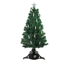 4' Pre-Lit Fiber Optic Artificial Christmas Tree With Candles - Multi Lights 6 4' Pre-Lit Fiber Optic Artificial Christmas Tree With Candles - Multi Lights -Christmas Decoration Store northlight j15596 2 58626.1667662182