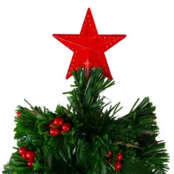 4' Pre-Lit Color Changing Artificial Christmas Tree With Red Berries -Christmas Decoration Store northlight j65042 1 99135.1667641326