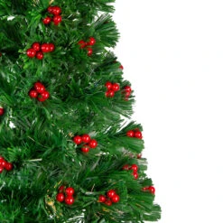 4' Pre-Lit Color Changing Artificial Christmas Tree With Red Berries -Christmas Decoration Store northlight j65042 3 38286.1667641325