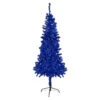 6' Pre-Lit Blue Artificial Tinsel Christmas Tree, Clear Lights -Christmas Decoration Store northlight j92316 1updated 59039.1667535853
