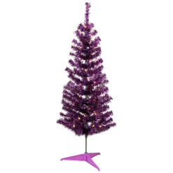4' Pre-Lit Purple Tinsel Artificial Christmas Tree- Clear Lights, Purple Wire 8 4' Pre-Lit Purple Tinsel Artificial Christmas Tree- Clear Lights, Purple Wire -Christmas Decoration Store northlight j92317 4updated 02994.1684521968
