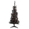 4' Pre-Lit Black Artificial Tinsel Christmas Tree, Clear Lights 2 4' Pre-Lit Black Artificial Tinsel Christmas Tree, Clear Lights -Christmas Decoration Store northlight j92323 1 96644.1667569736