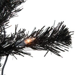 4' Pre-Lit Black Artificial Tinsel Christmas Tree, Clear Lights 8 4' Pre-Lit Black Artificial Tinsel Christmas Tree, Clear Lights -Christmas Decoration Store northlight j92323 4 18149.1667569737