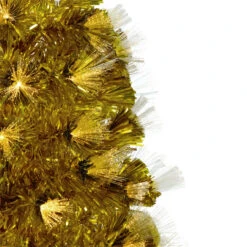 3' Pre-Lit Gold Fiber Optic Artificial Christmas Tree, White Lights 9 3' Pre-Lit Gold Fiber Optic Artificial Christmas Tree, White Lights -Christmas Decoration Store northlight j92343 2 02223.1667530319