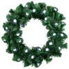 Pre-Lit Color Changing Fiber Optic Globe Lights Artificial Christmas Wreath, 12-Inch -Christmas Decoration Store northlight j92347 1 53393.1686093594