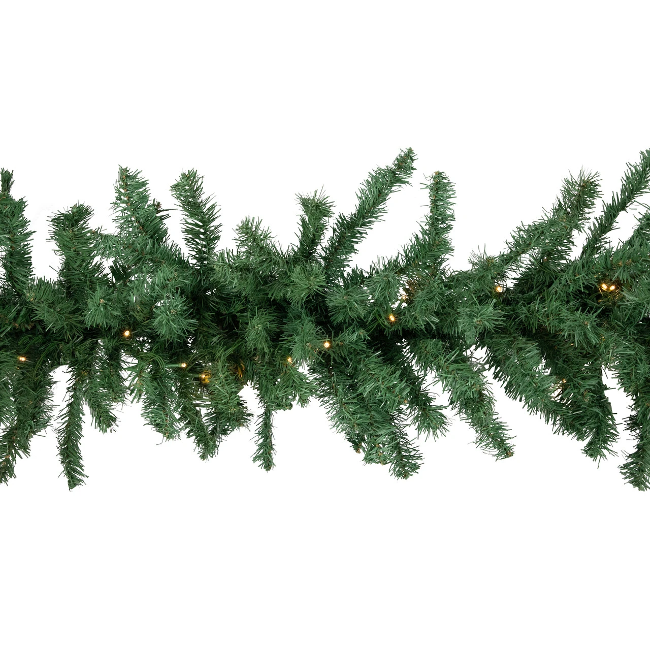 9' X 20" Pre-Lit Green Artificial Pine Christmas Garland, Warm White LED Lights 5 9' X 20" Pre-Lit Green Artificial Pine Christmas Garland, Warm White LED Lights - Image 3