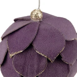 7" Purple Flower Glitter Petal Shatterproof Ball Christmas Ornament 8 7" Purple Flower Glitter Petal Shatterproof Ball Christmas Ornament -Christmas Decoration Store northlight ja93323 2new 90466.1667642609