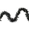 Wide Cut Black Halloween Tinsel Garland - 50 Feet, Unlit 1 Wide Cut Black Halloween Tinsel Garland - 50 Feet, Unlit -Christmas Decoration Store northlight k28316 74478.1667622914