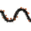 50' Black With Orange Jack O Lanterns Halloween Tinsel Garland - Unlit 2 50' Black With Orange Jack O Lanterns Halloween Tinsel Garland - Unlit -Christmas Decoration Store northlight k28318 07561.1667623070