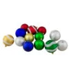 39ct Red And Blue Shatterproof 2-Finish Christmas Ball Ornaments 4" (100mm)