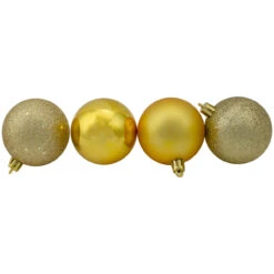 24ct Vegas Gold Shatterproof 4-Finish Christmas Ball Ornaments 2.5" (60mm) 7 24ct Vegas Gold Shatterproof 4-Finish Christmas Ball Ornaments 2.5" (60mm) -Christmas Decoration Store northlight lj34922 2 19612.1667655522