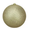 Gold Holographic Glitter Shatterproof Christmas Ball Ornament 10" (250mm) 2 Gold Holographic Glitter Shatterproof Christmas Ball Ornament 10" (250mm) -Christmas Decoration Store northlight lj35360 30192.1667534221
