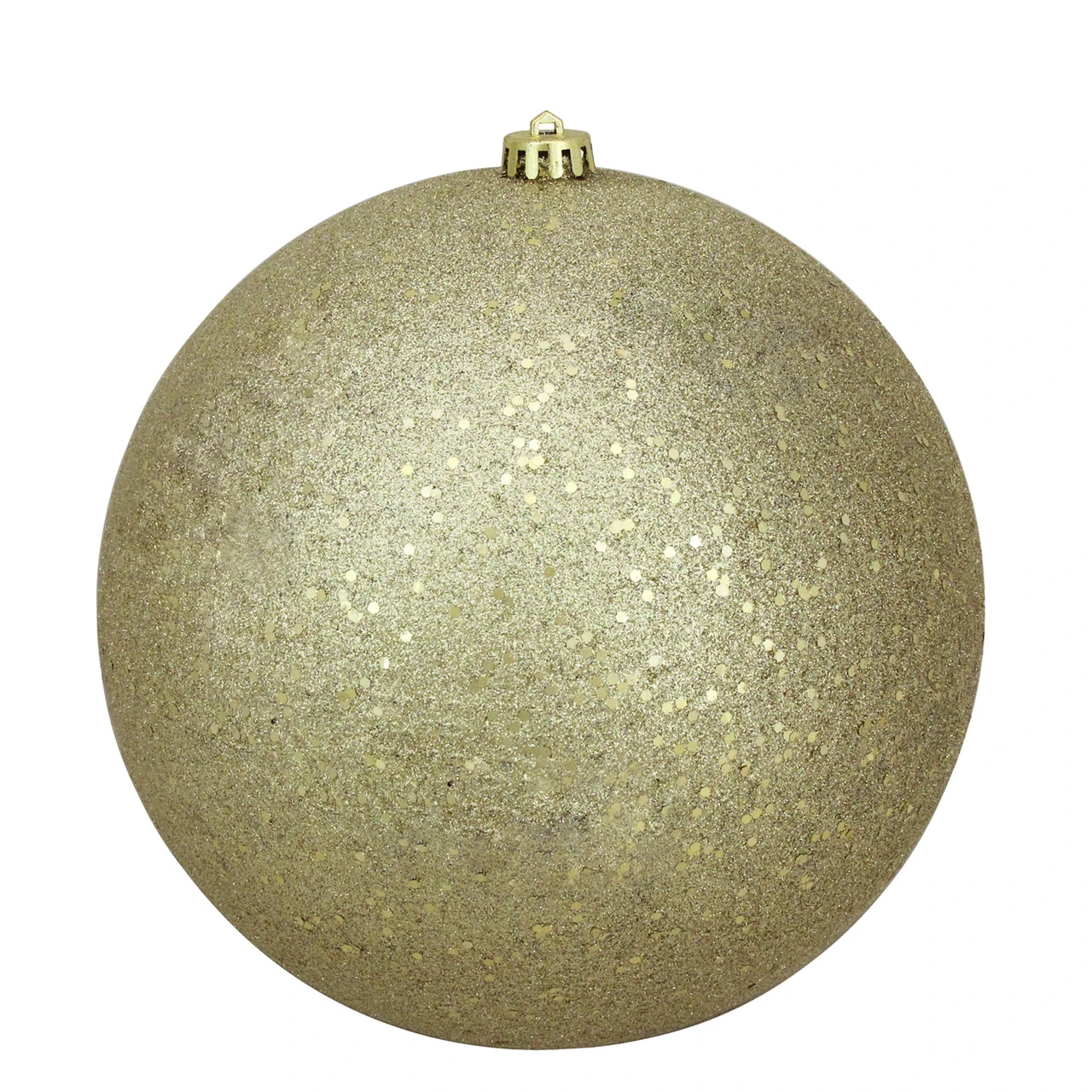 Gold Holographic Glitter Shatterproof Christmas Ball Ornament 10" (250mm) 3 Gold Holographic Glitter Shatterproof Christmas Ball Ornament 10" (250mm)