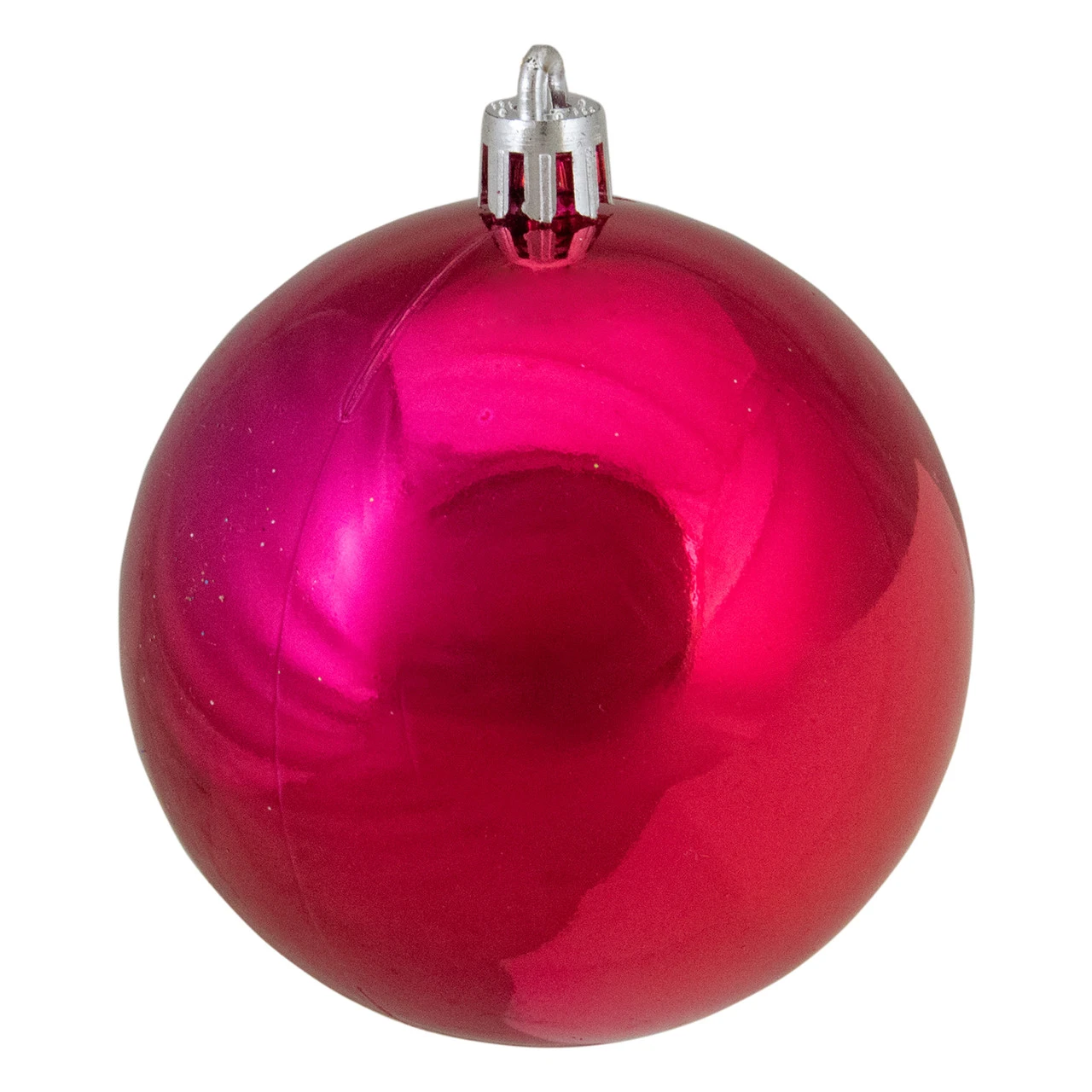 16ct Magenta Pink Shatterproof 4-Finish Christmas Ball Ornaments 3" (75mm) 7 16ct Magenta Pink Shatterproof 4-Finish Christmas Ball Ornaments 3" (75mm) - Image 5